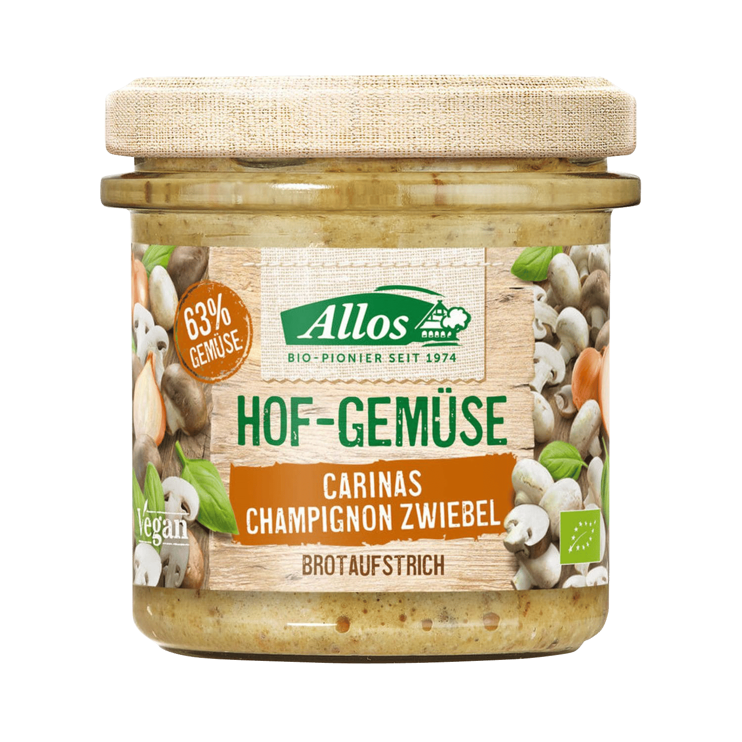 Hofgemüse Carinas Champignon Zwiebel Brotaufstrich