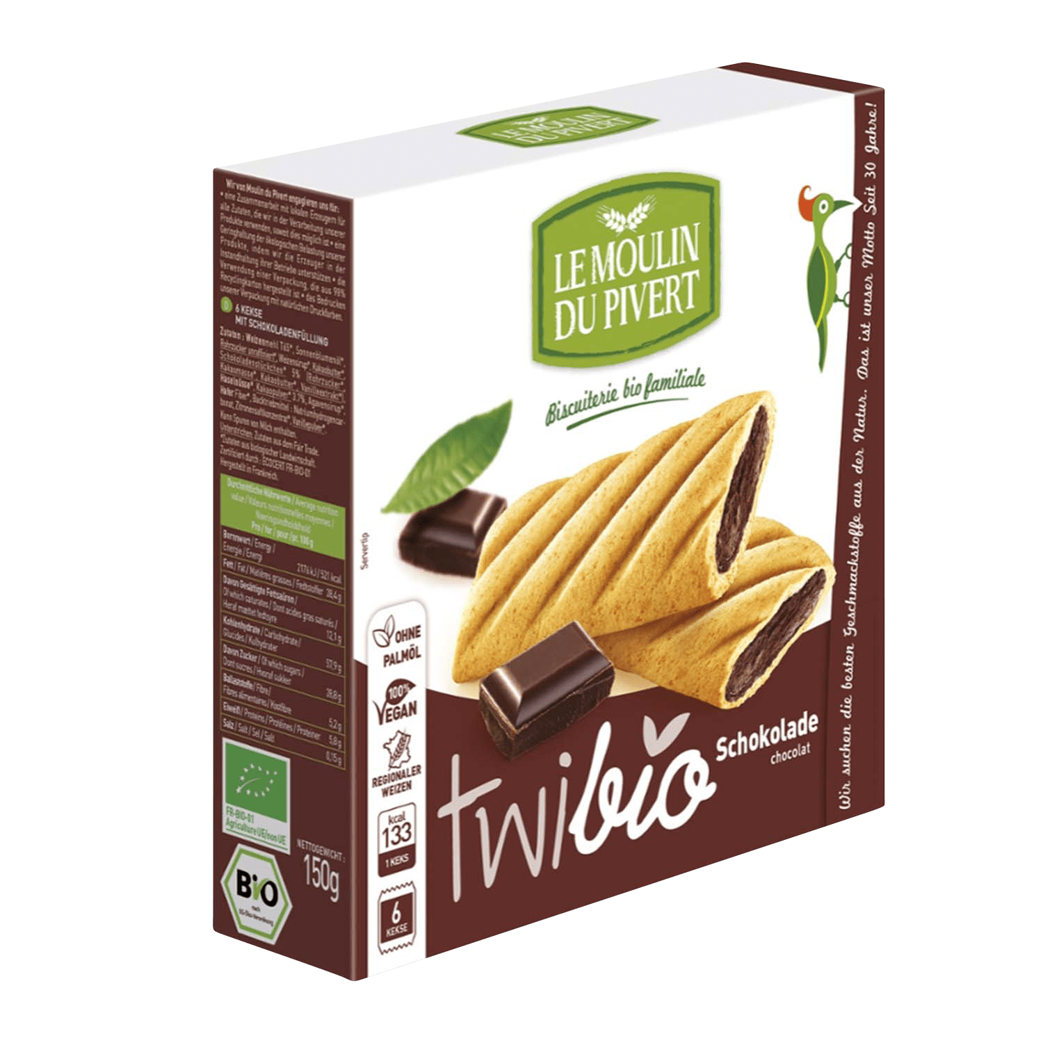 Twibio Kekse mit Schokoladenfüllung
