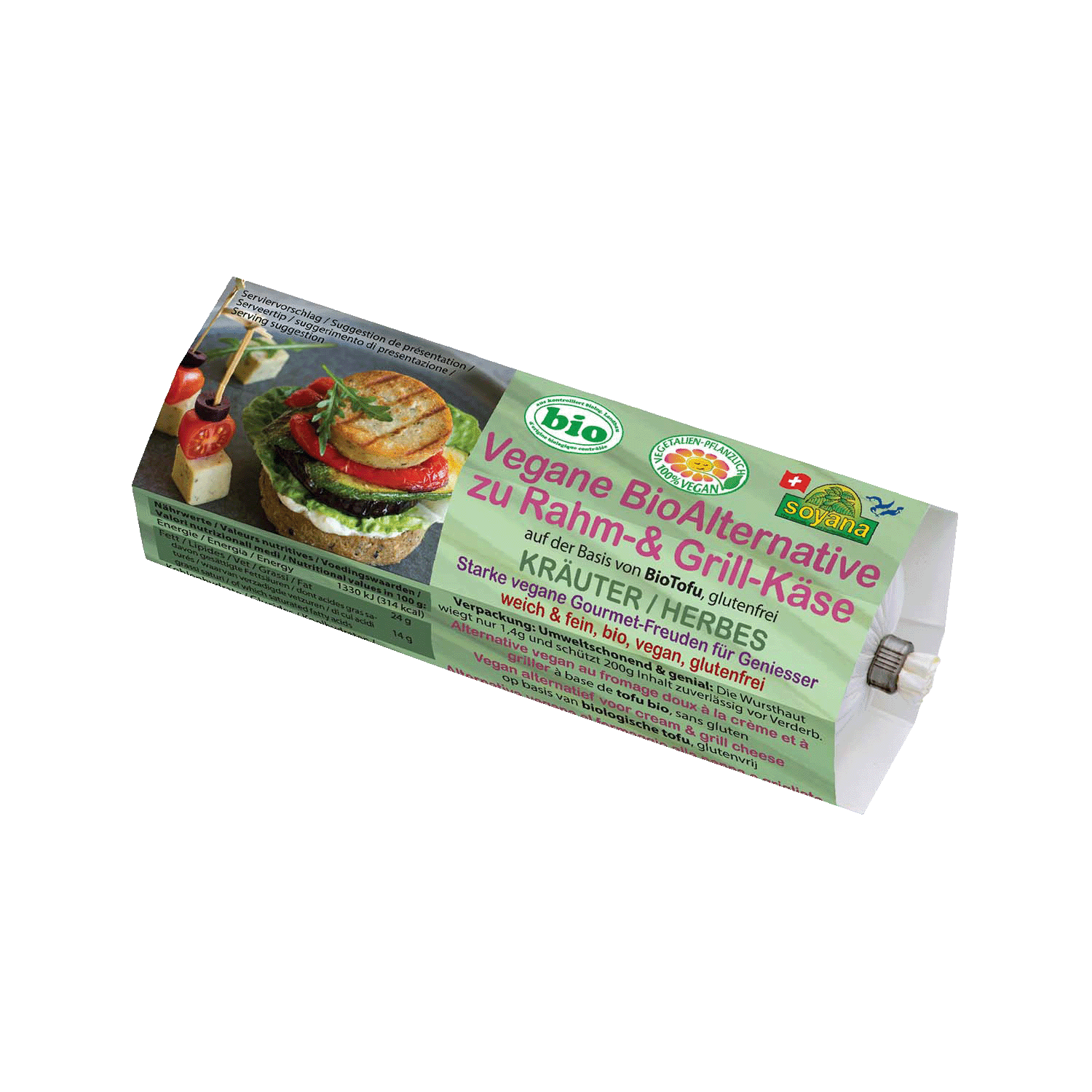 Vegane Alternative zu Rahm- & Grill-Käse Kräuter