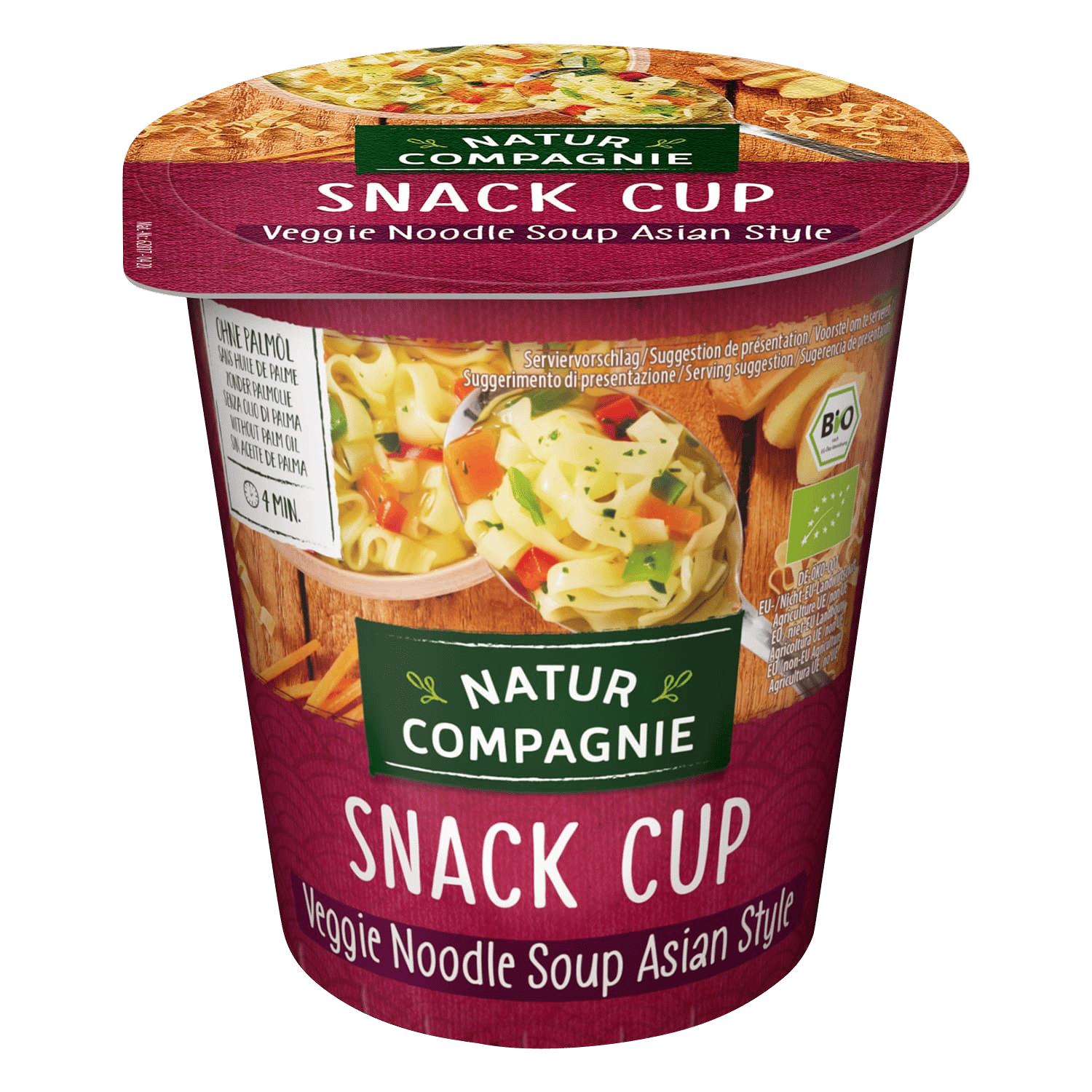 Asia Gemüse- und Nudelsuppe