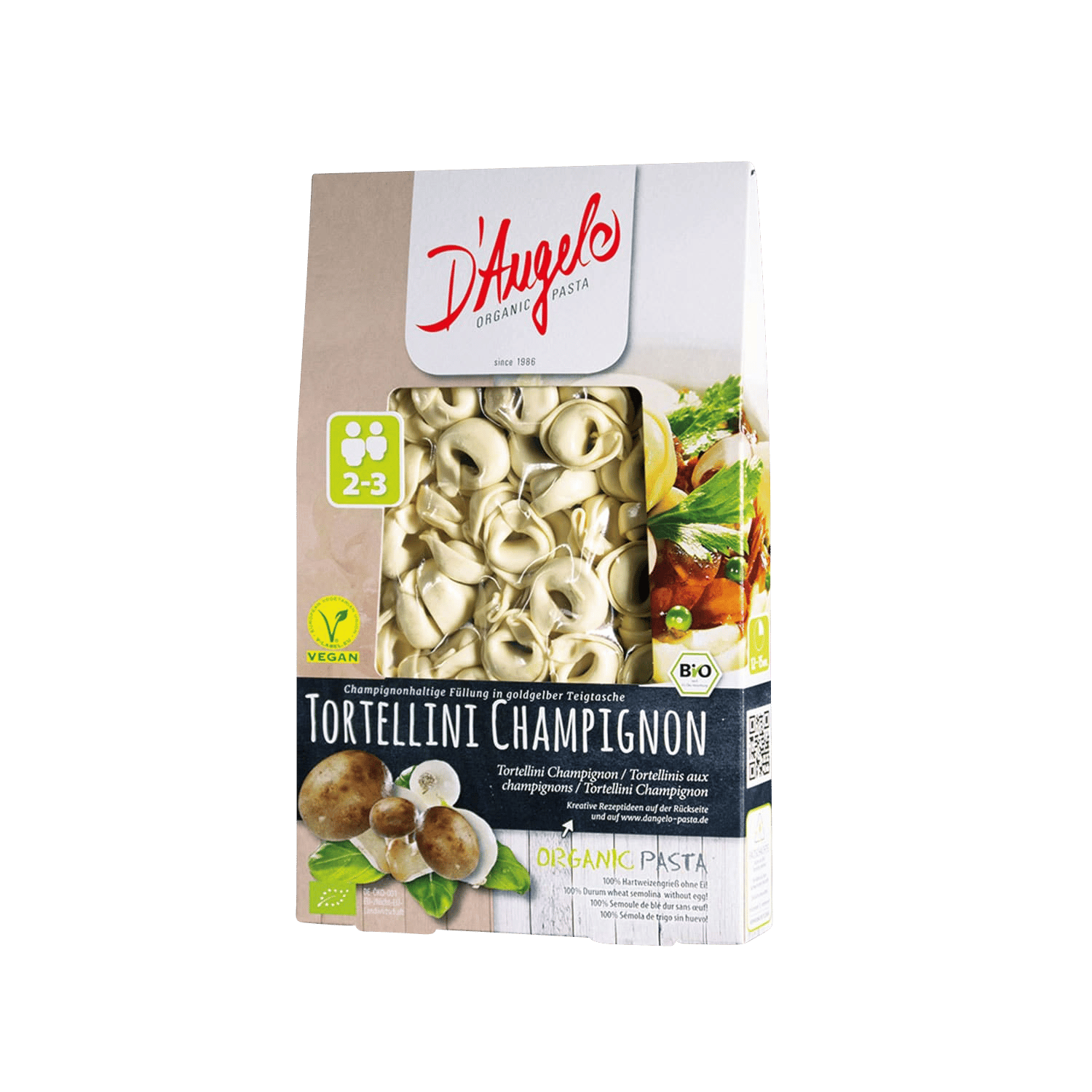 Tortellini mit Champignons
