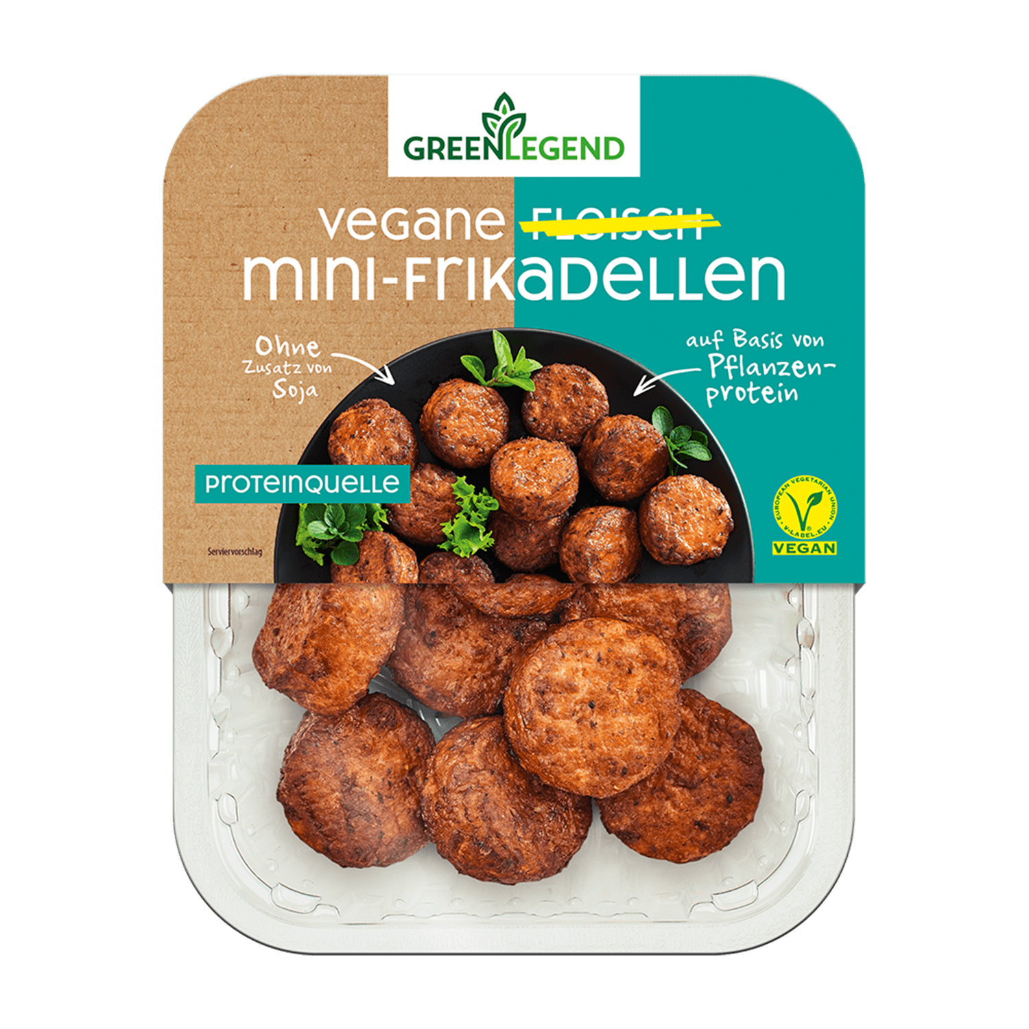 Vegane Fleisch Mini-Frikadellen