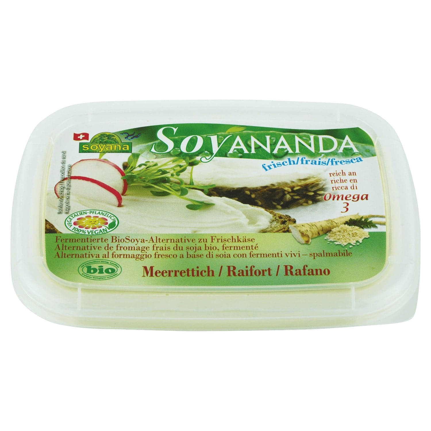 Soyananda Vegane Alternative zu Frischkäse Meerrettich