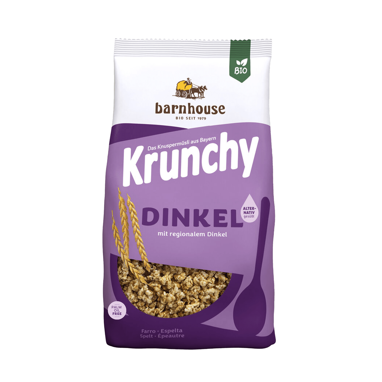 Krunchy Dinkel alternativ gesüßt