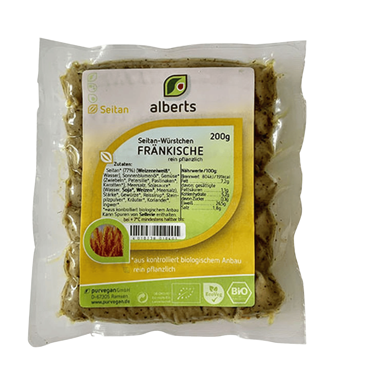Seitan-Würstchen Fränkische Art