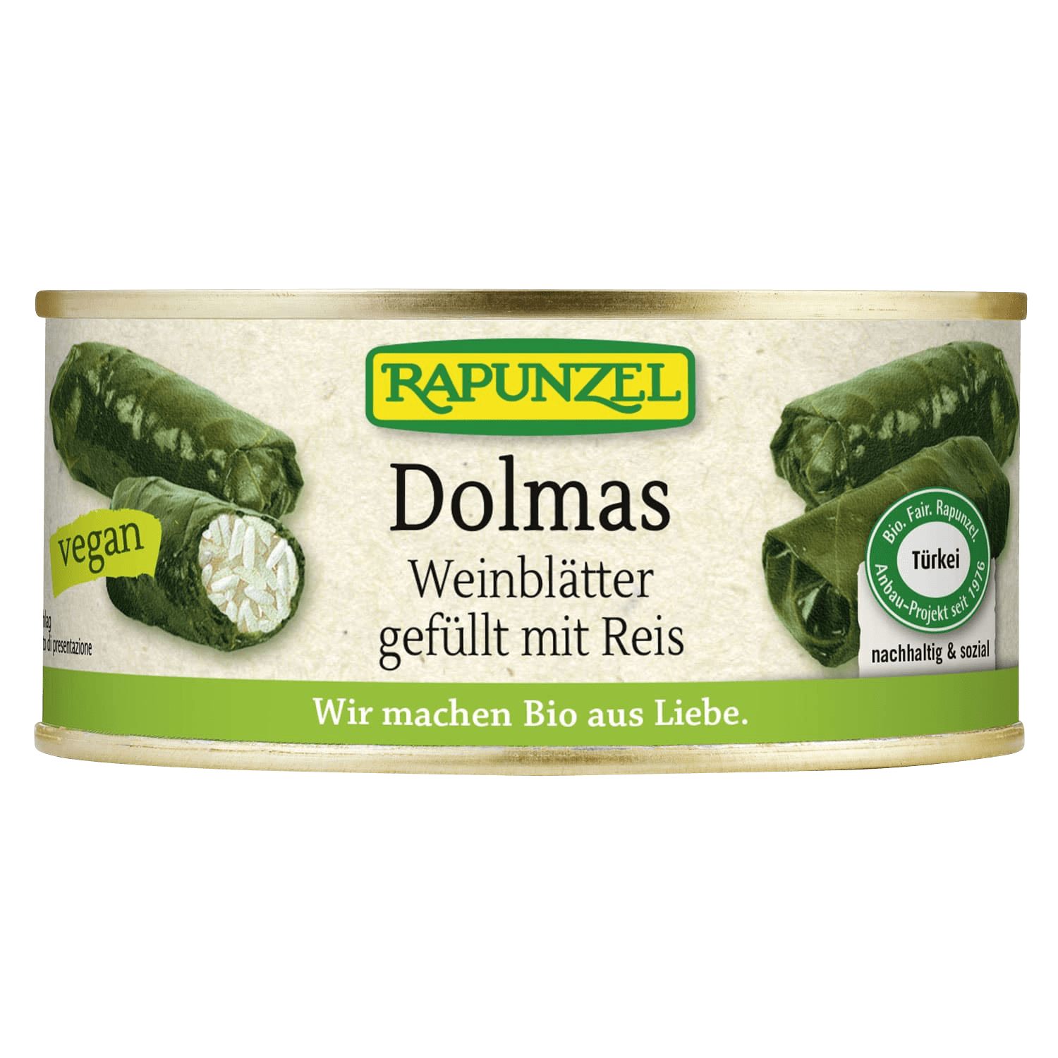 Dolmas Weinblätter gefüllt mit Reis