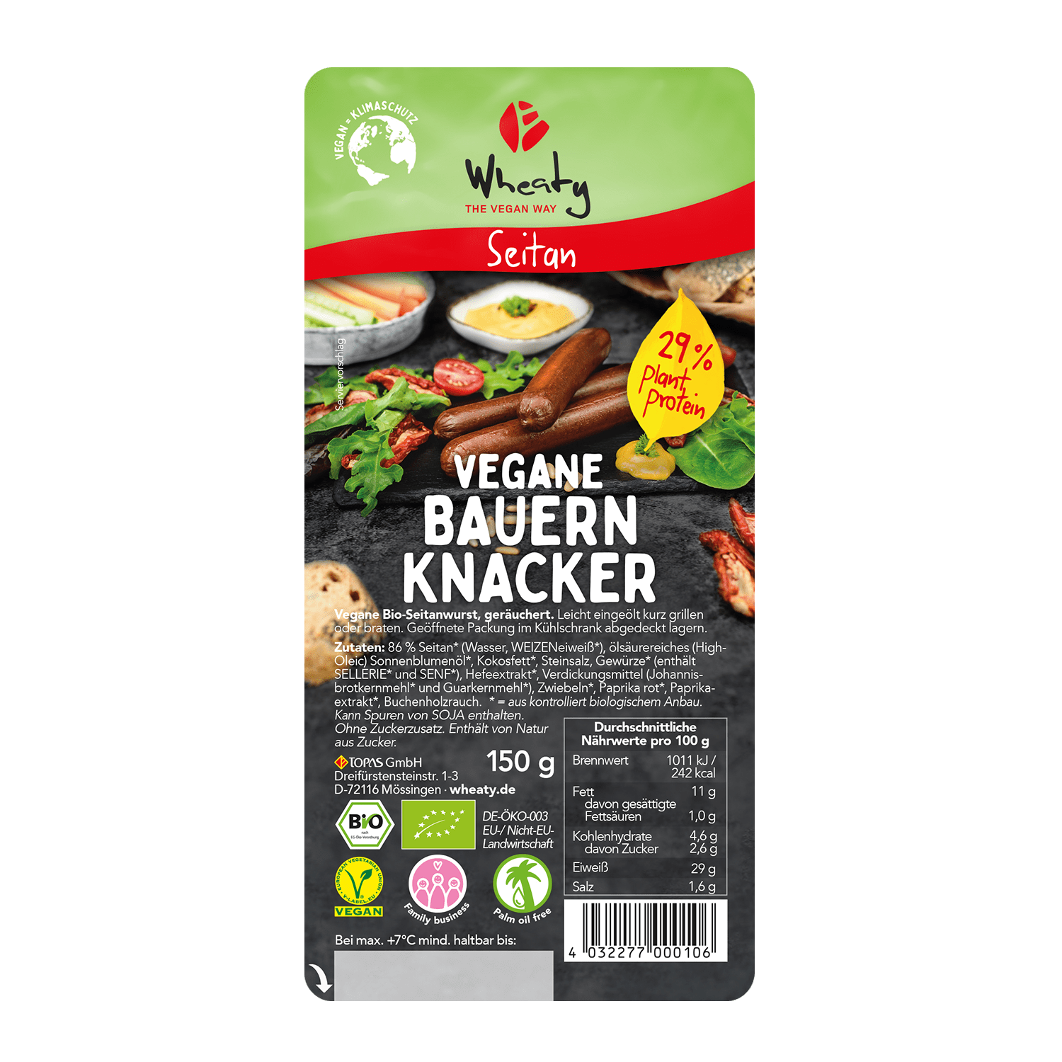 Vegane Bauern-Knacker