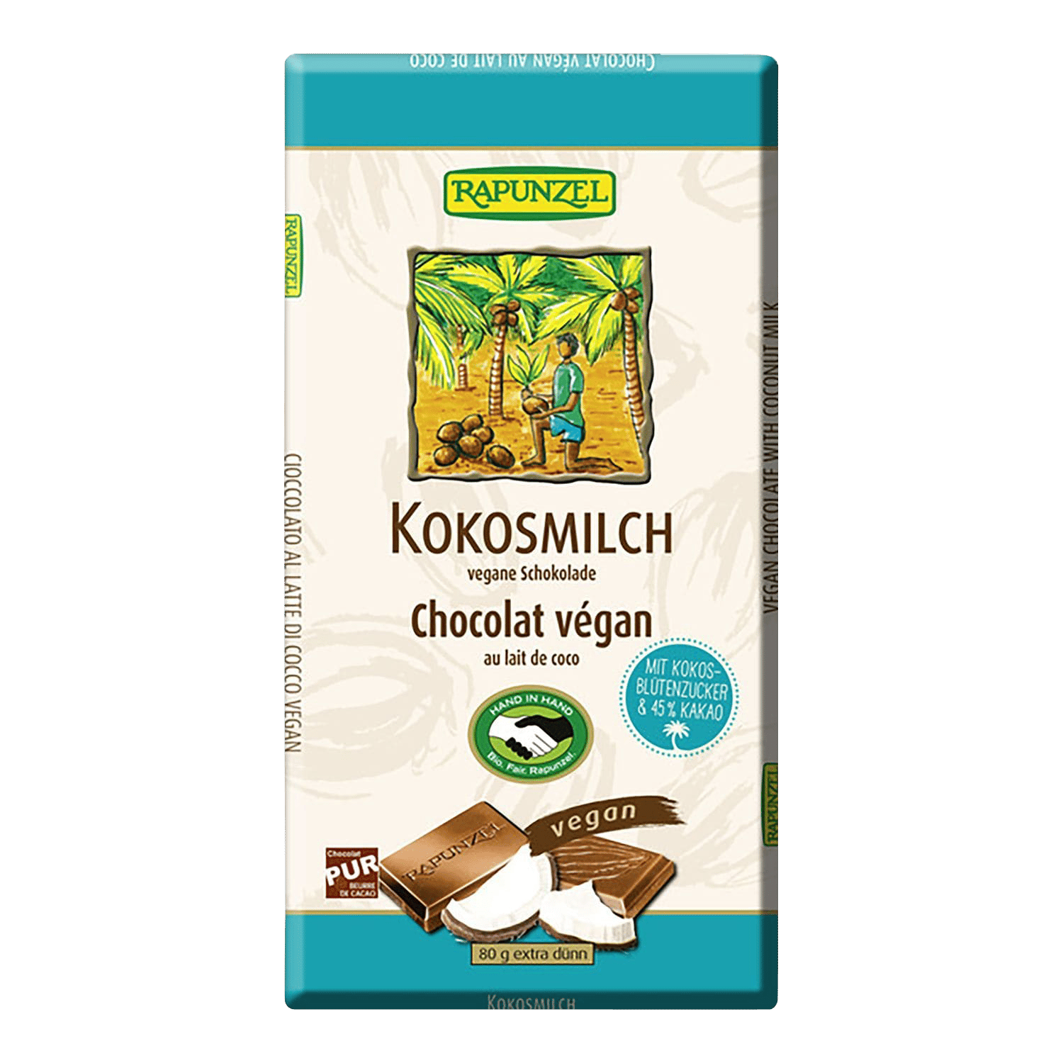 Kokosmilch Vegane Schokolade