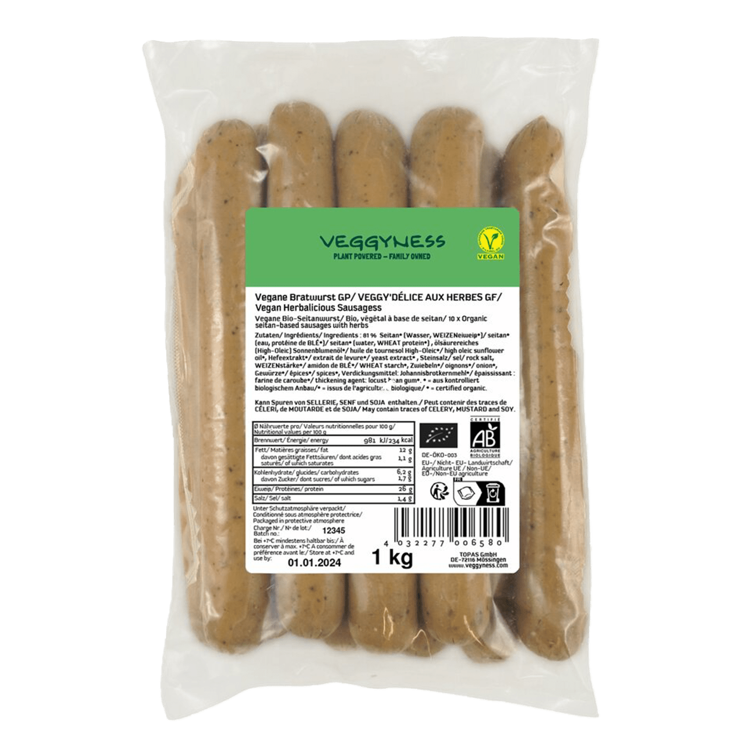 Vegane Bratwurst