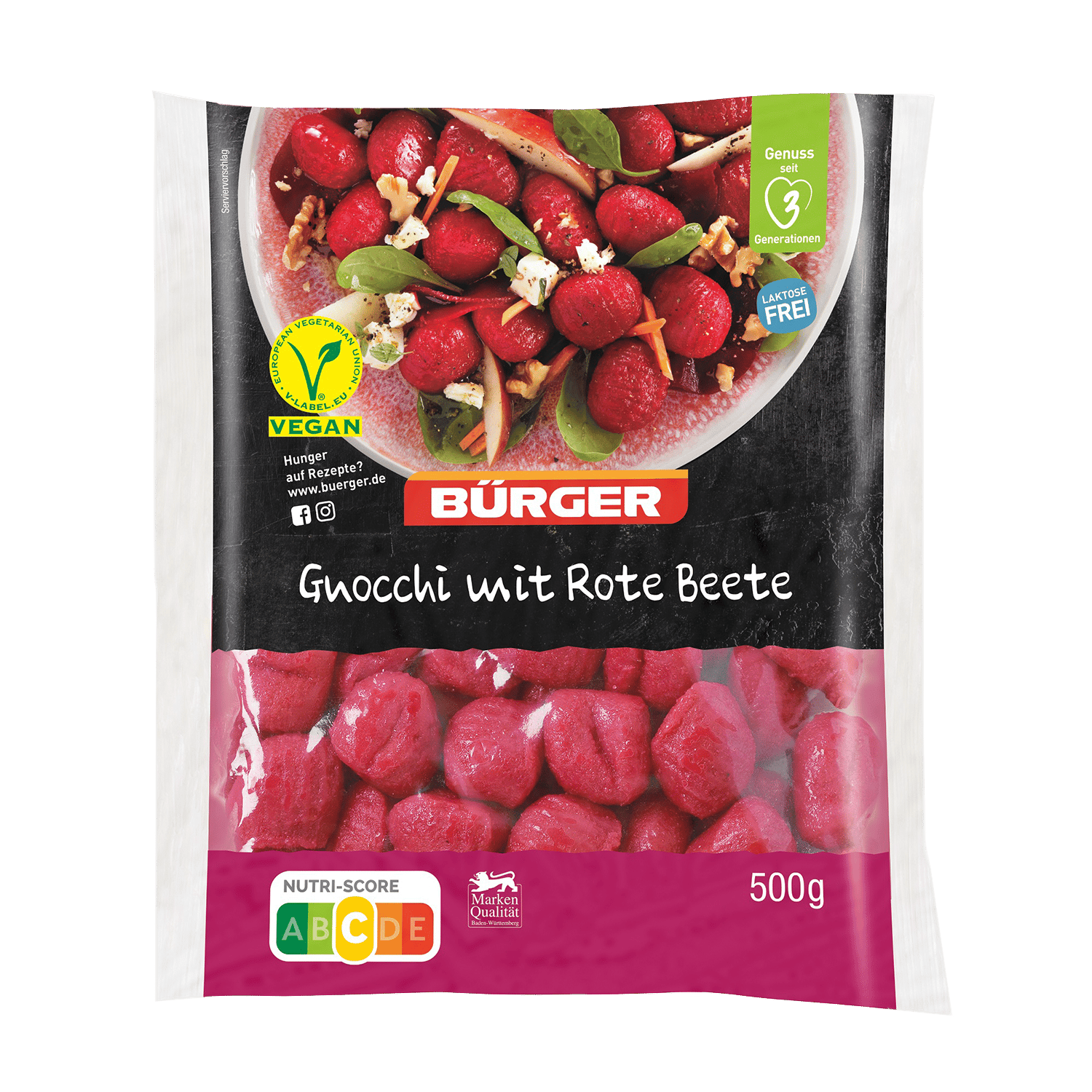 Gnocchi mit Rote Beete