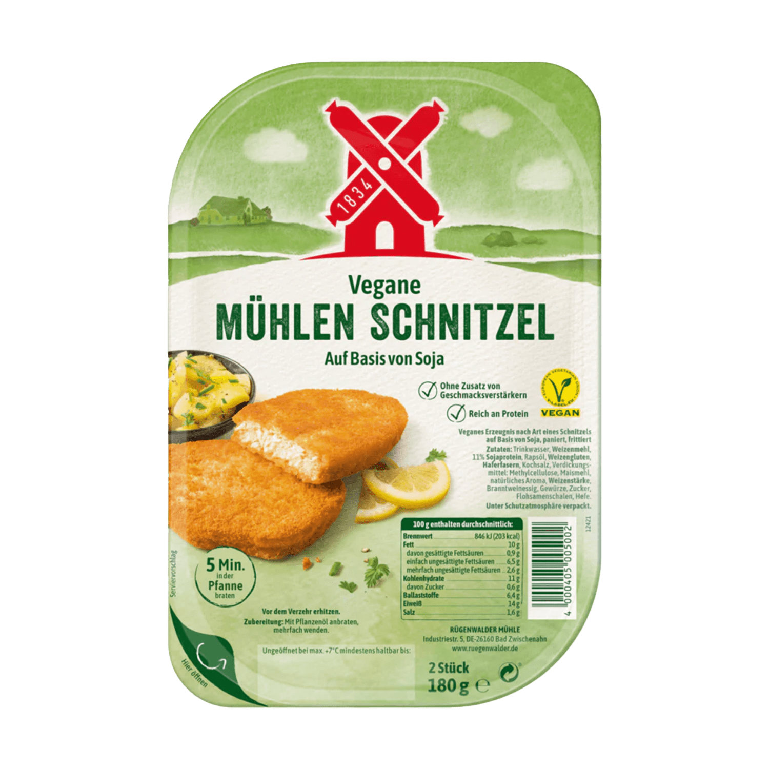 Vegane Mühlen Schnitzel