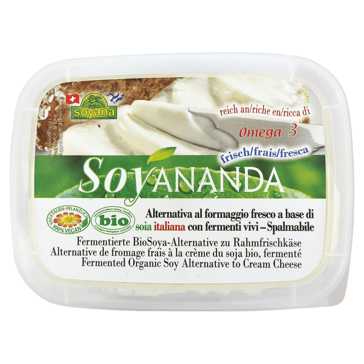 Soyananda Vegane Alternative zu Rahm-Frischkäse