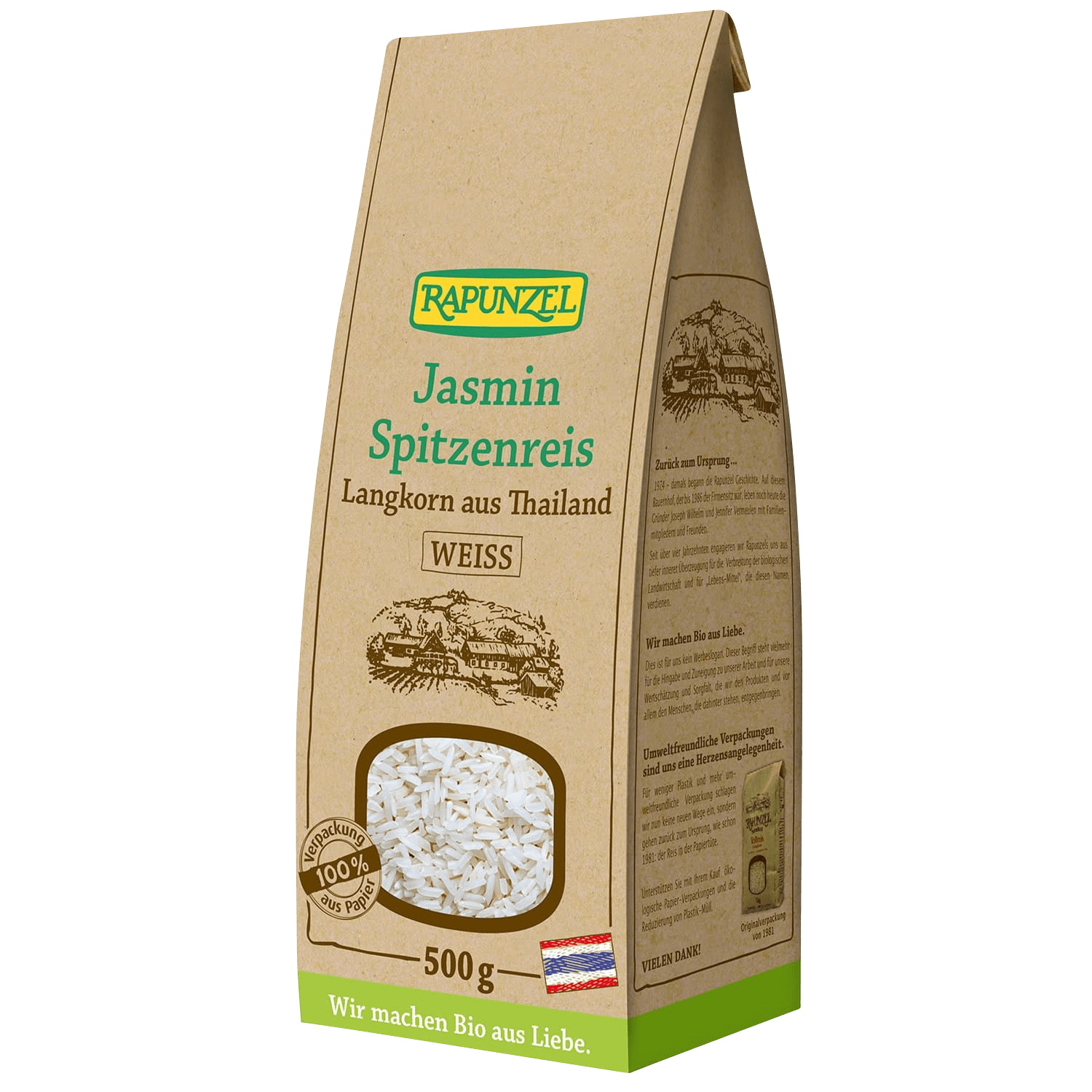 Jasmin Spitzenreis Langkorn Weiß