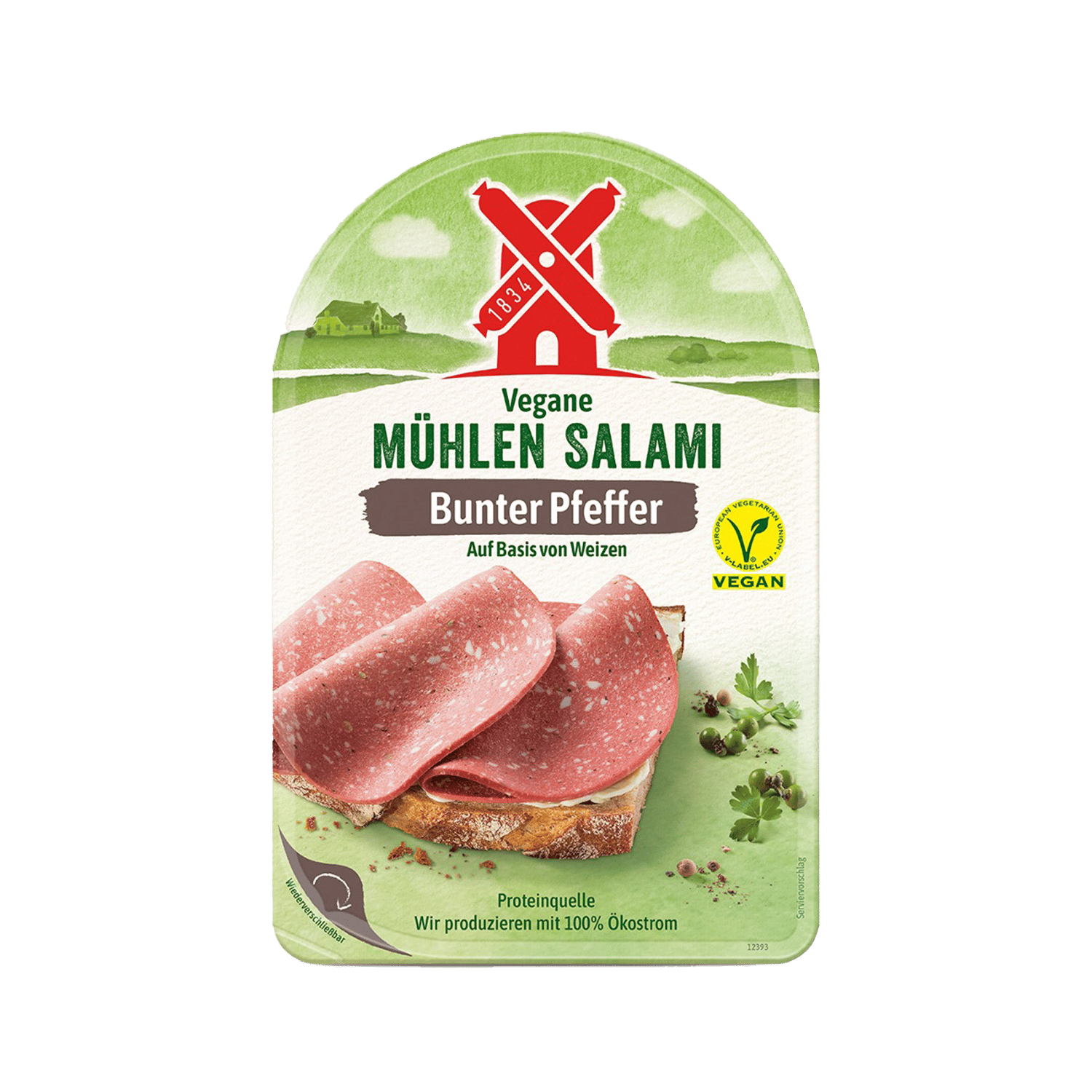 Vegane Mühlen Salami Bunter Pfeffer
