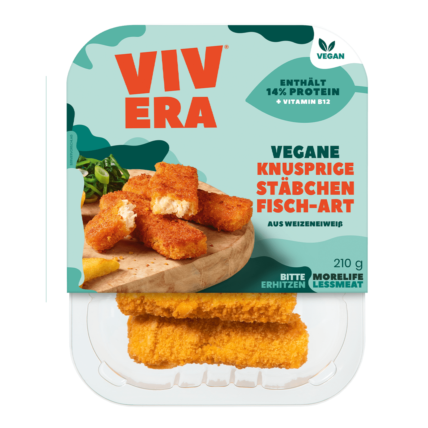 Vegane Knusprige Stäbchen Fisch-Art