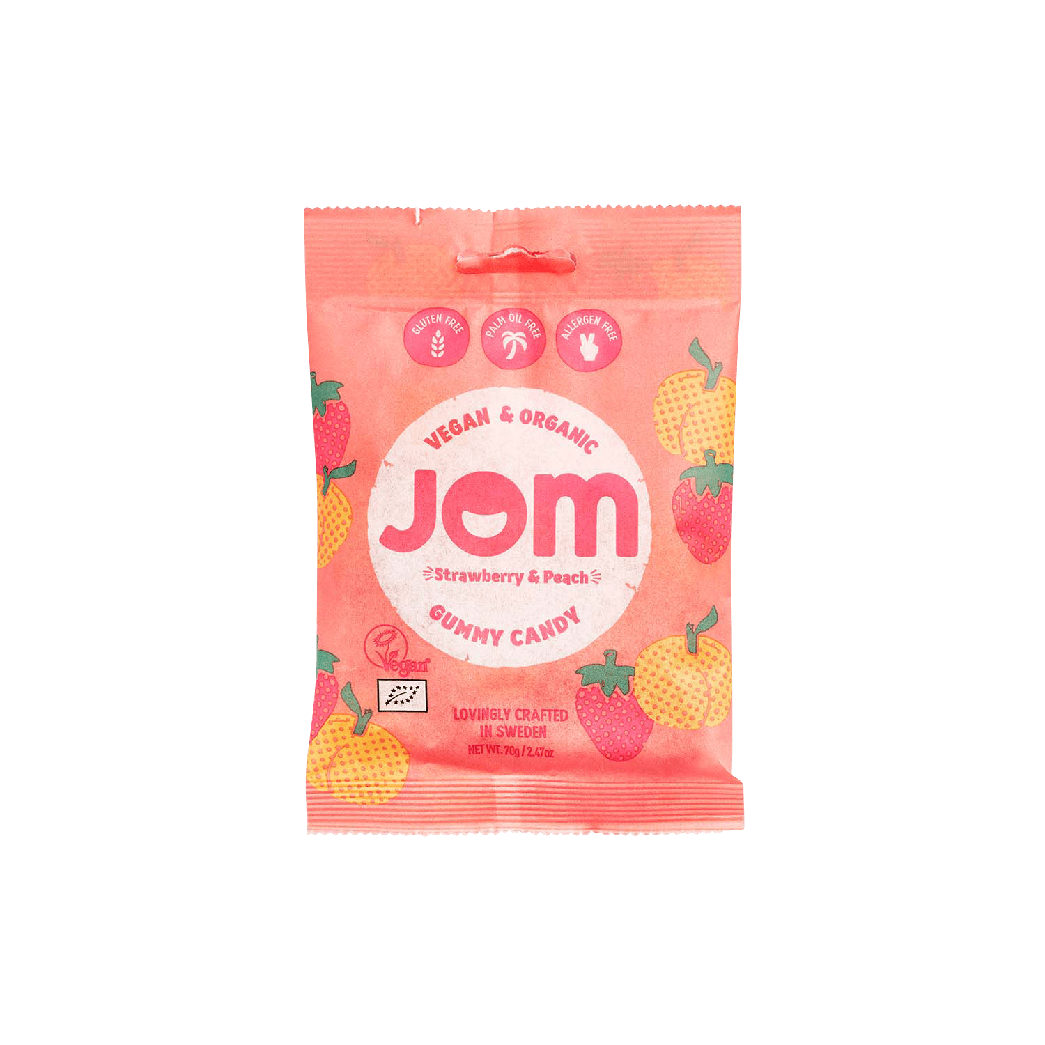 Fruchtgummi Erdbeer und Pfirsich