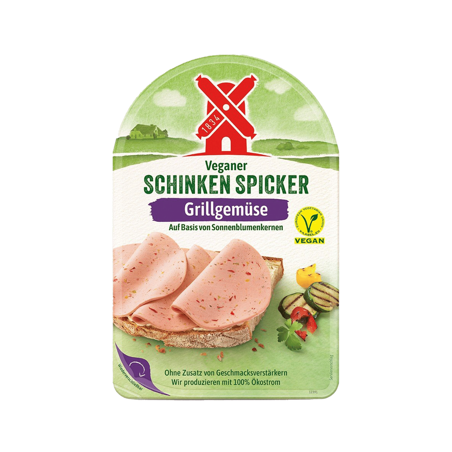 Veganer Schinken Spicker Grillgemüse