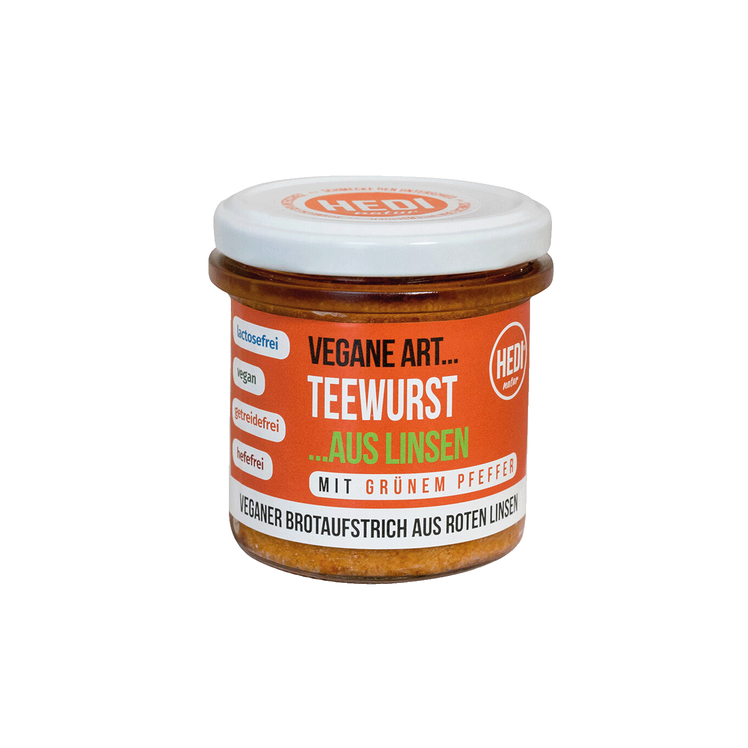 Vegane Art Teewurst aus Linsen mit Grünem Pfeffer
