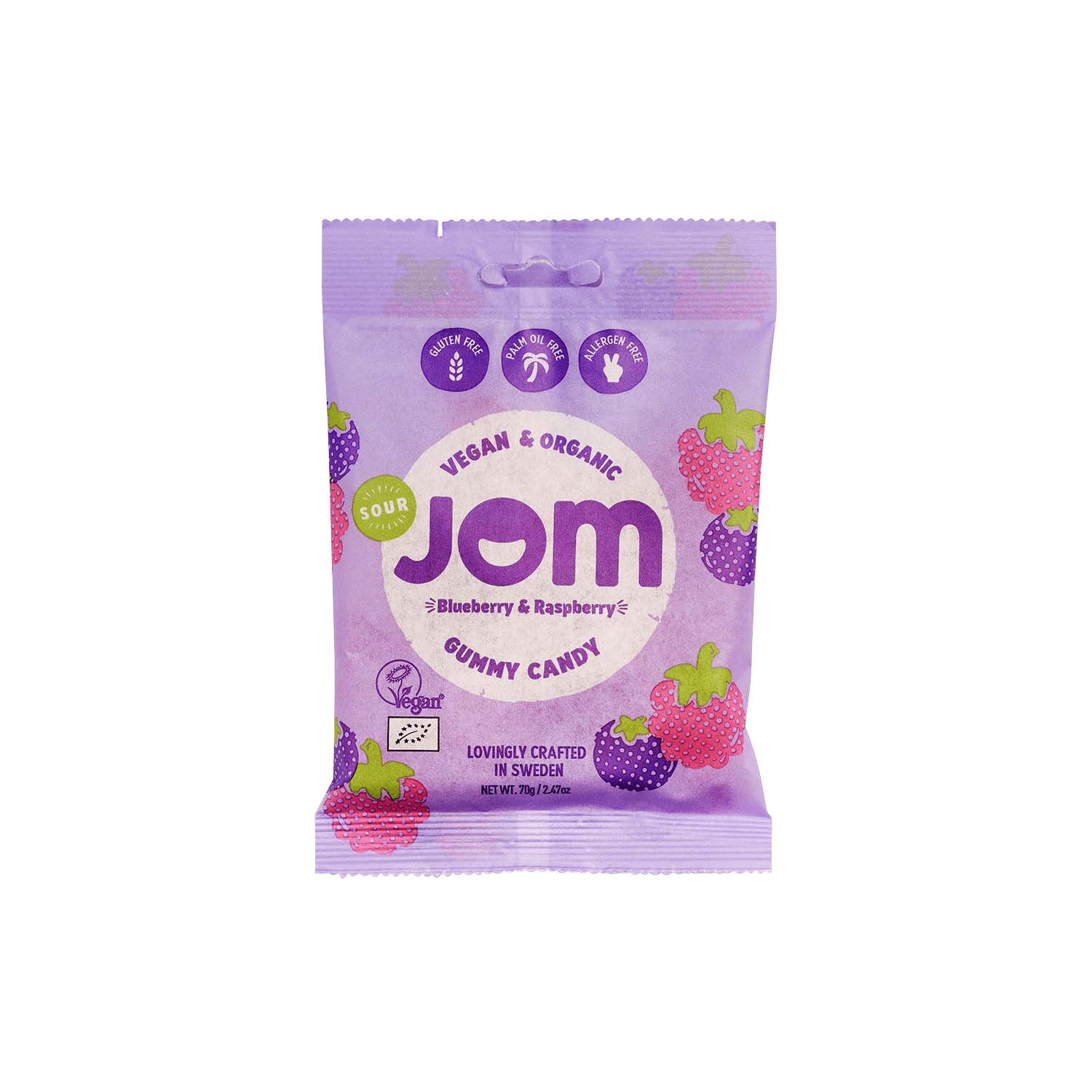 Fruchtgummi Saure Blaubeere und Himbeere