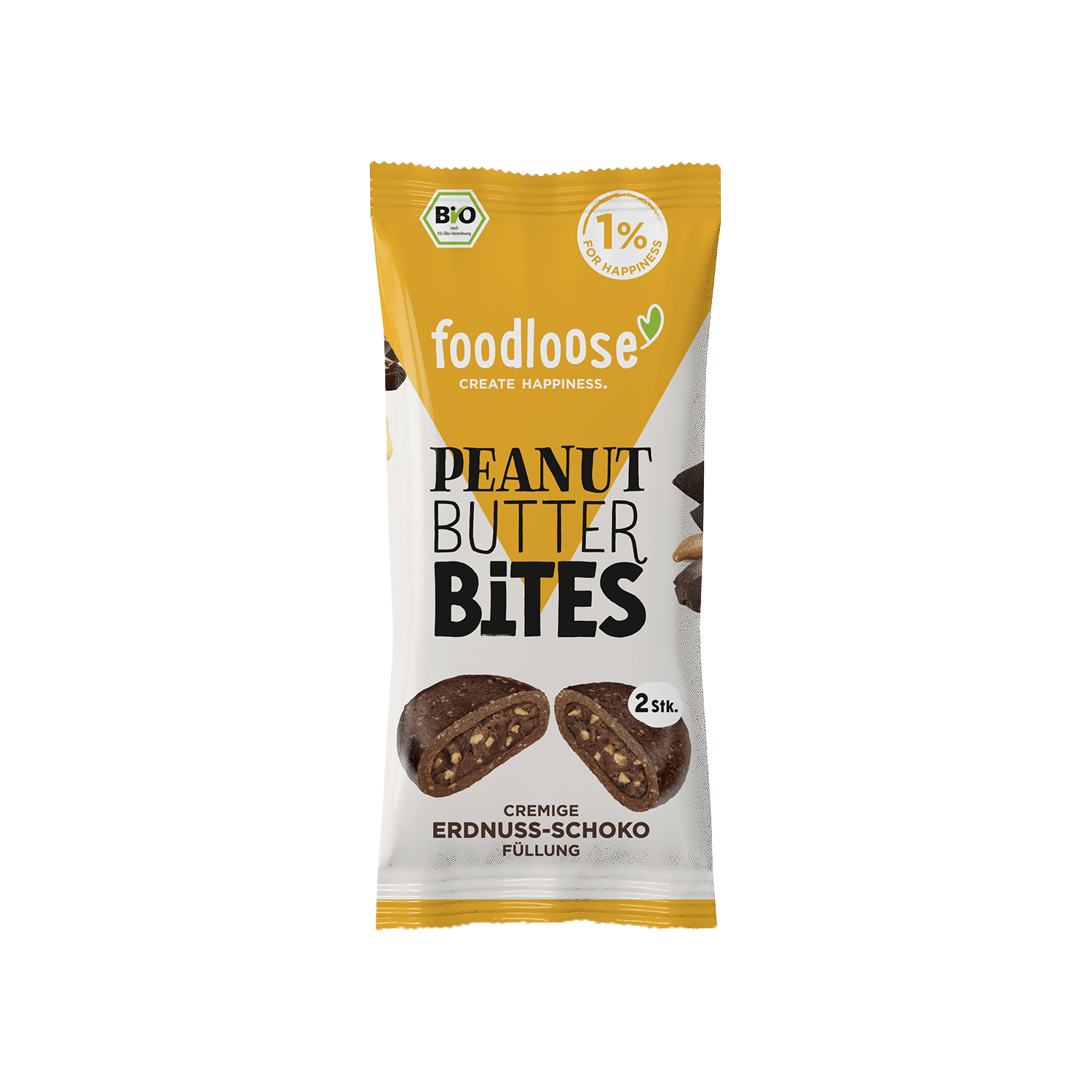 Erdnussmus Bites Schoko