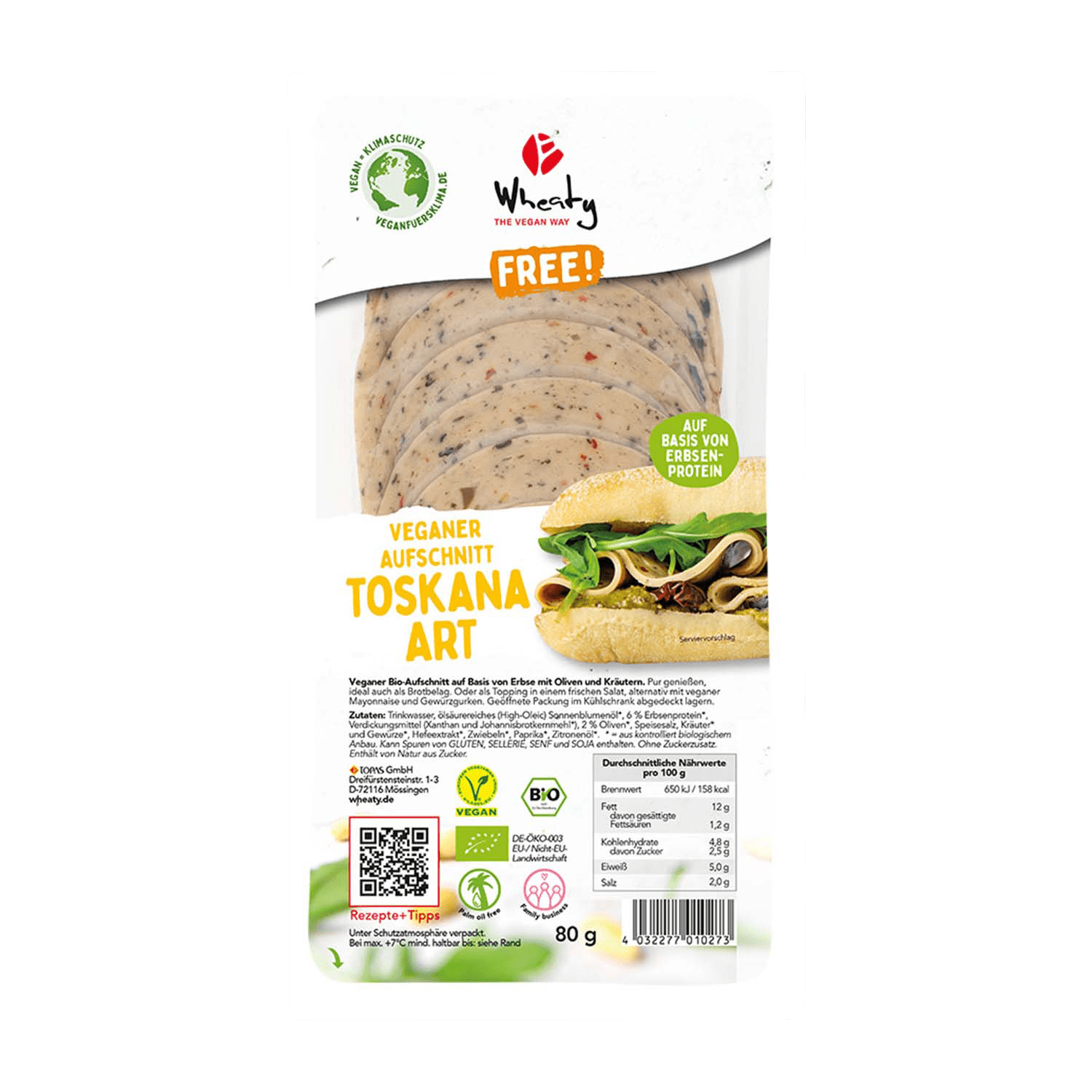 Veganer Aufschnitt Toskana Art