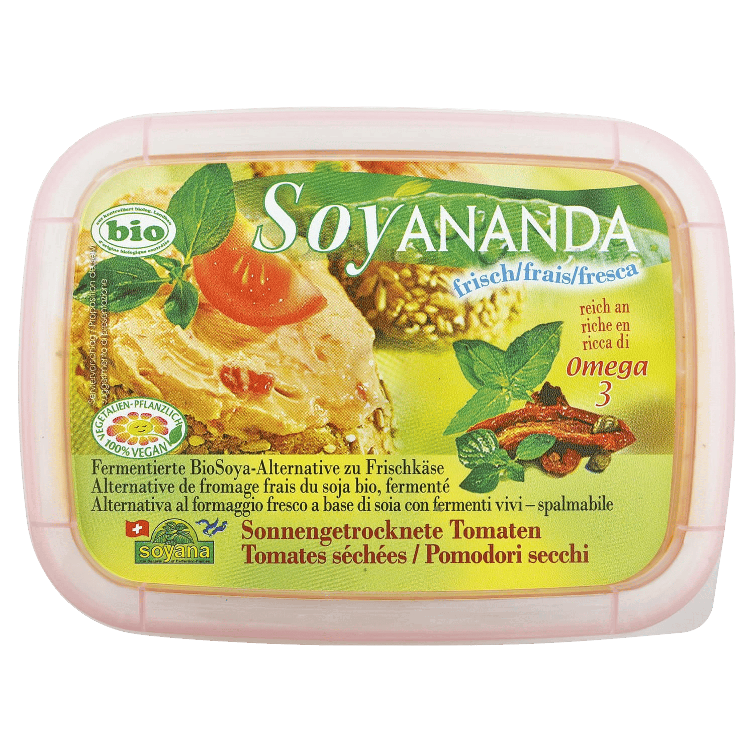 Soyananda Vegane Alternative zu Frischkäse Tomate