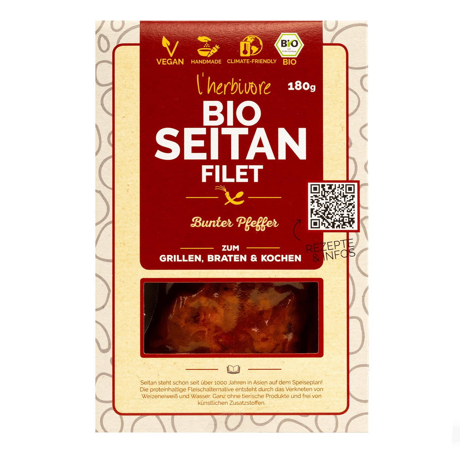 Seitan Filet Bunter Pfeffer