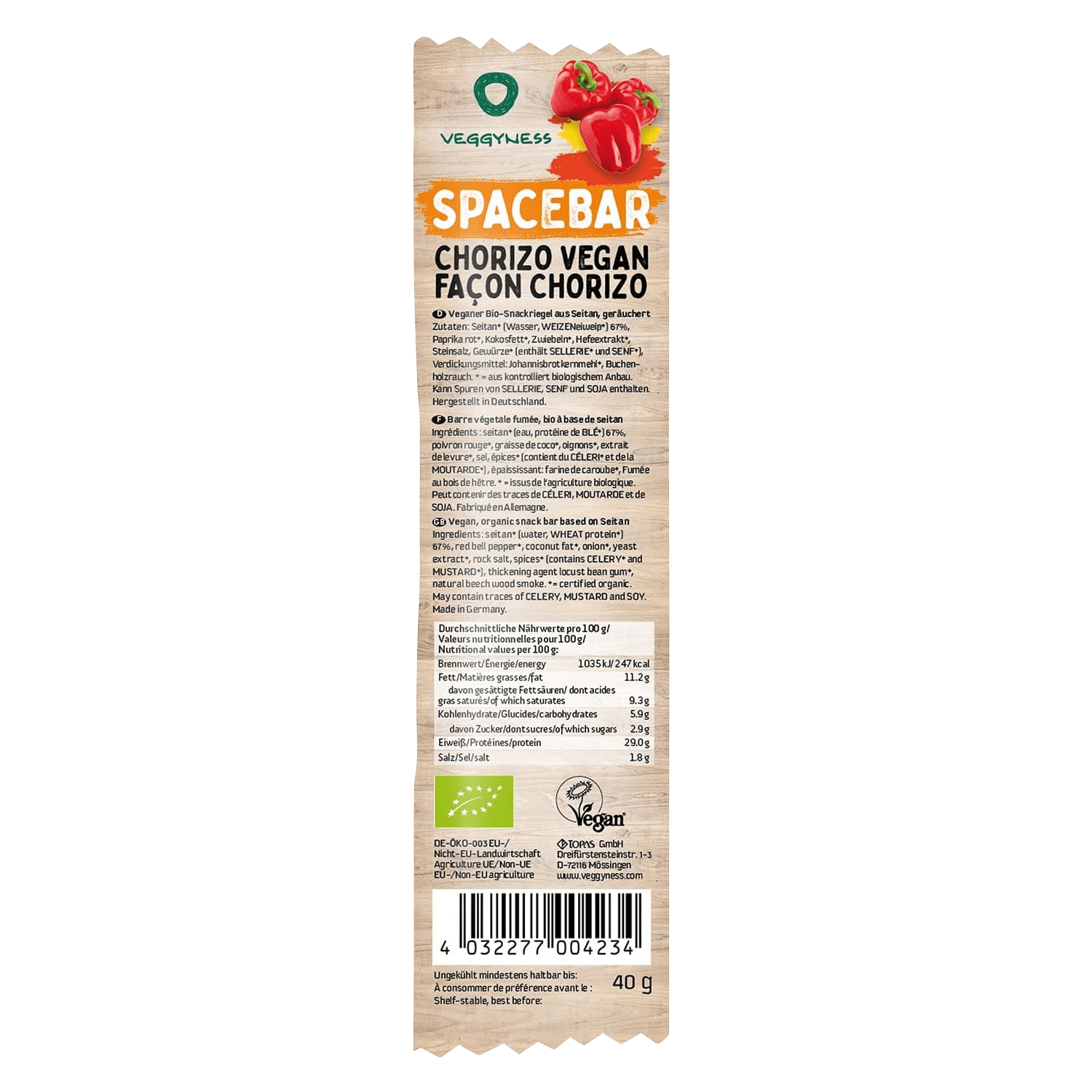 Spacebar Chorizo Vegan