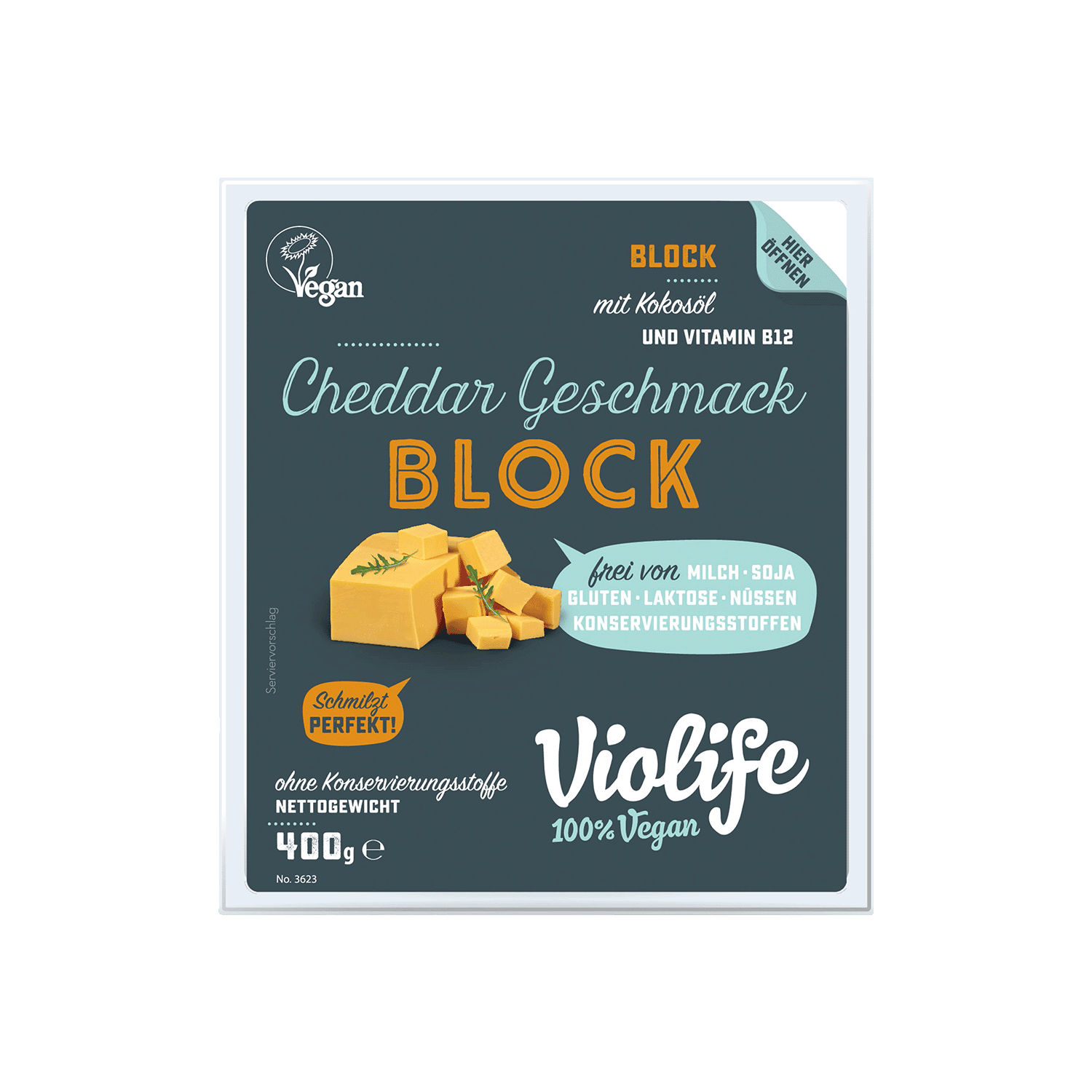 Block mit Cheddar Geschmack