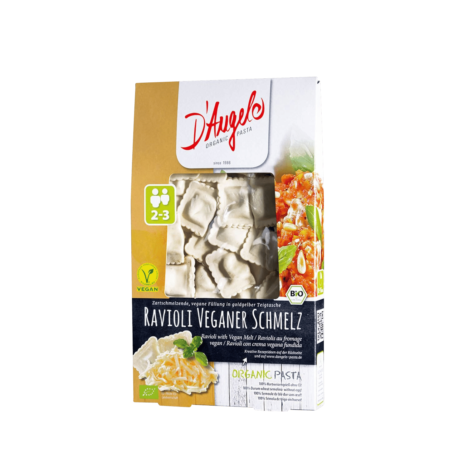 Ravioli mit Veganem Schmelz