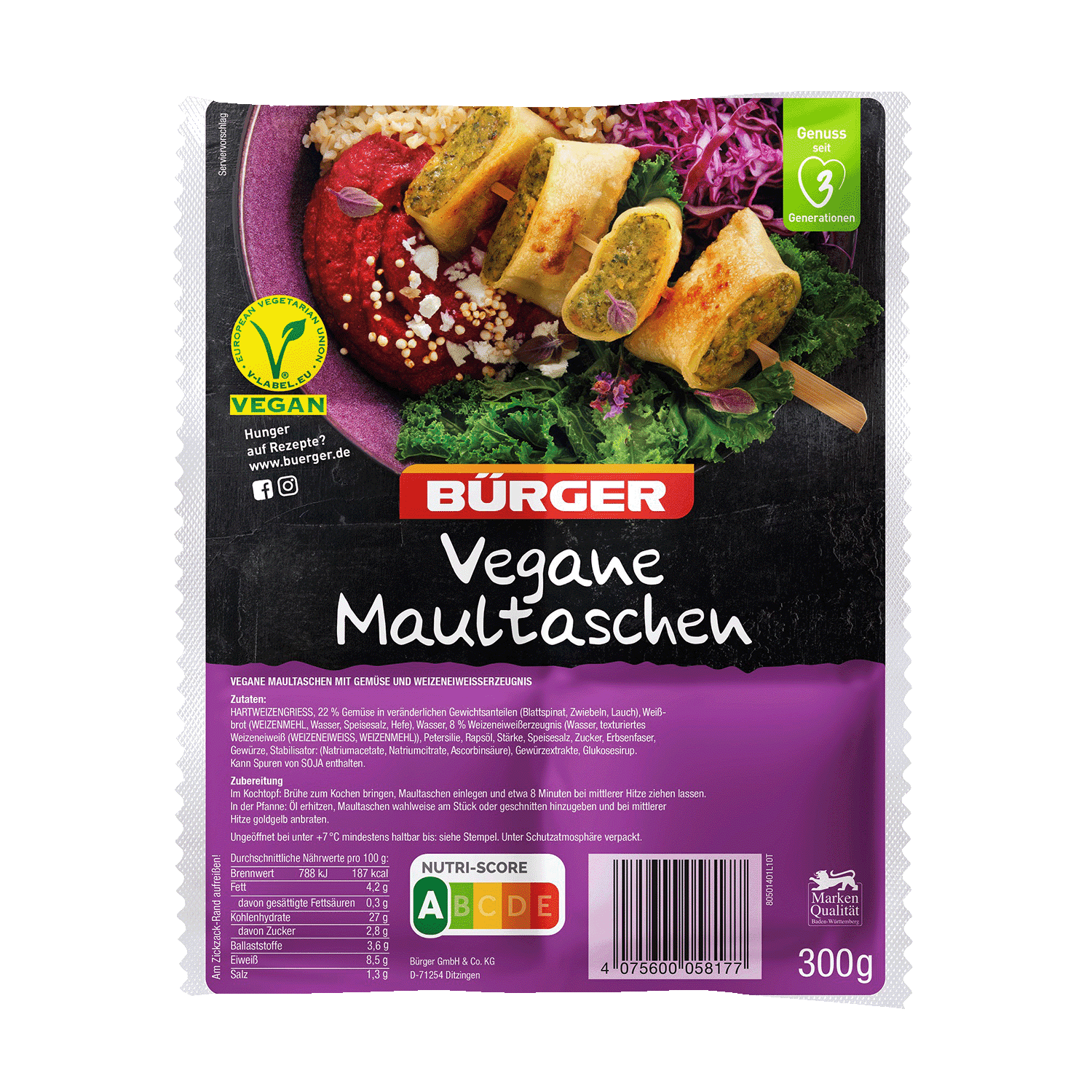 Vegane Maultaschen