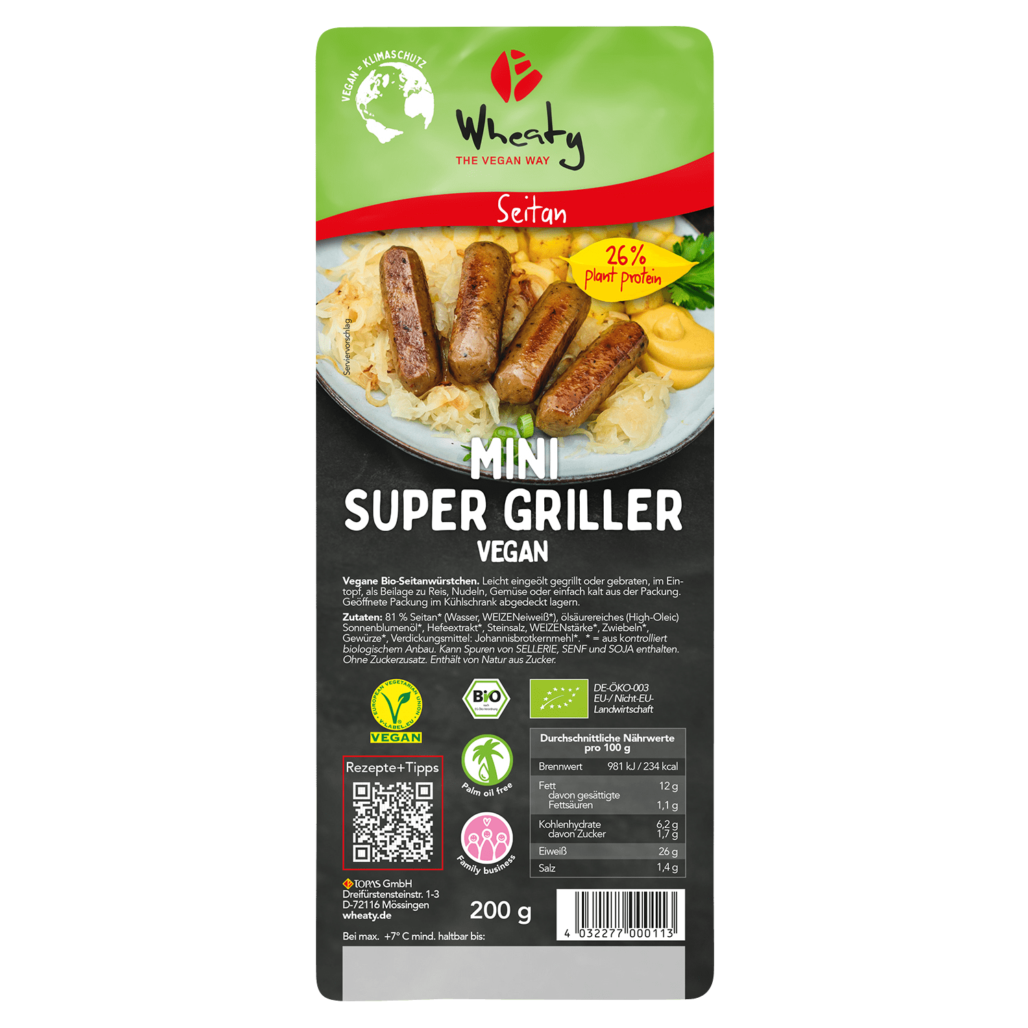 Mini Super Griller Vegan