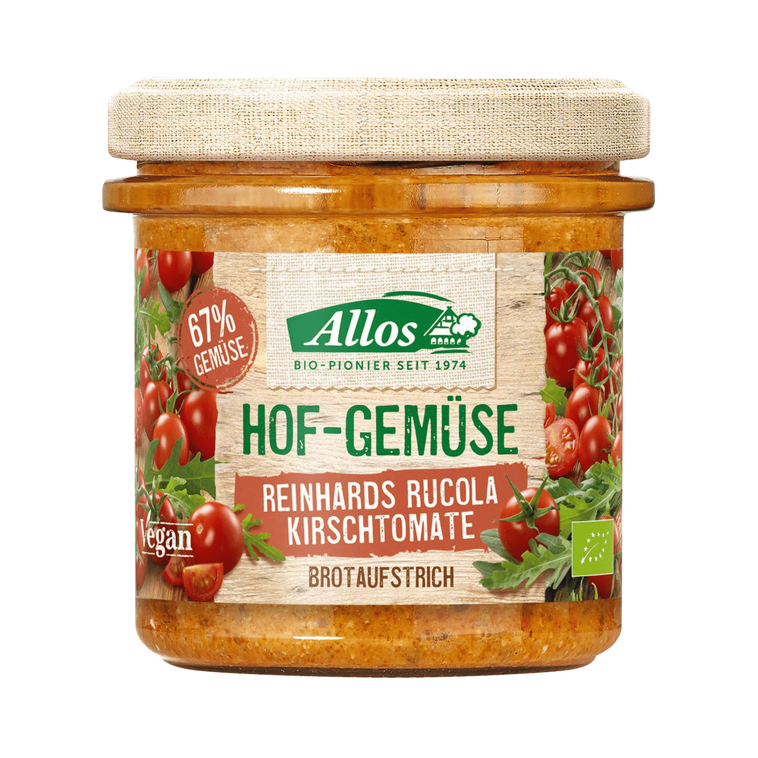 Hofgemüse Reinhards Rucola Kirschtomate Brotaufstrich