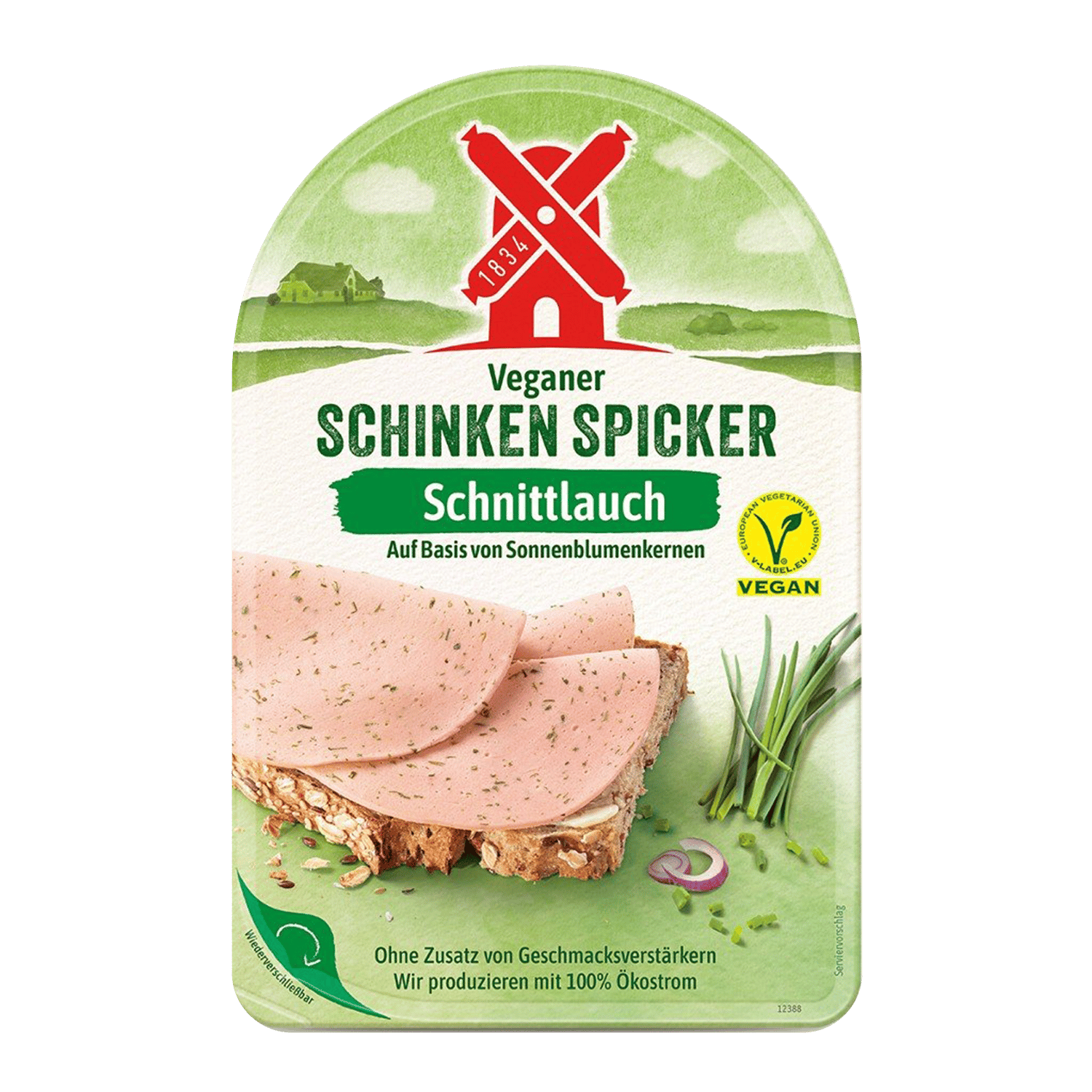 Veganer Schinken Spicker Schnittlauch